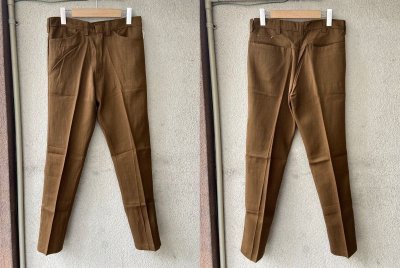 画像1: Dead Stock 〜70’s Slim Tapered Pants　Size W30 L29