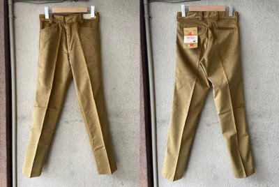 画像1: DEAD STOCK 〜70’s KORATRON Slim Tapered Corduroy Pants　Size W28 L29