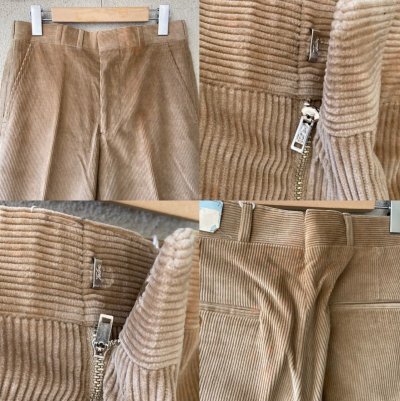 画像2: DEAD STOCK 〜70’s CORBIN Corduroy Pants　Size W29 L37