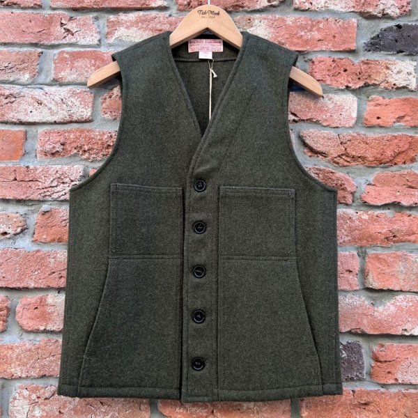 画像1: NEW  FILSON Mackinaw Cruiser Vest   ”Forest Green”　Size XS (1)