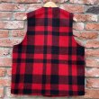 画像7: New FILSON Mackinaw Wool Vest ”Red Black” (7)