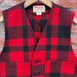 画像2: New FILSON Mackinaw Wool Vest ”Red Black” (2)