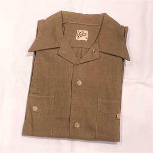 画像: DEAD STOCK 1940's Sportswear S/S Linen Shirt　Size M