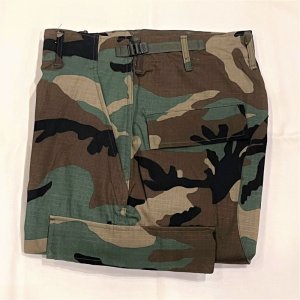 画像: DEAD STOCK 1990's US Military Woodland Camo BDU Pants　Size SMALL-SHORT