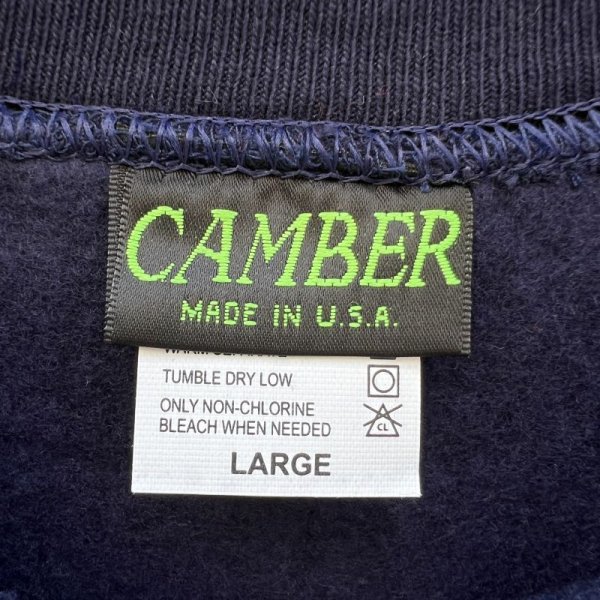 画像3: NEW CAMBER CROSS KNIT CREW NECK SWEAT　NAVY (3)