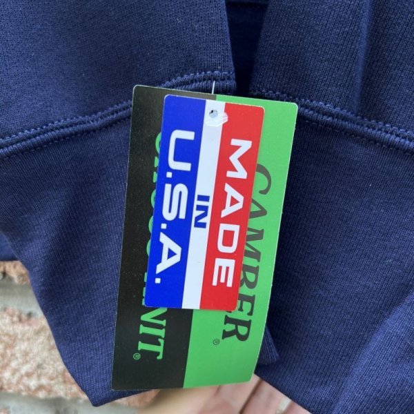 画像10: NEW CAMBER CROSS KNIT CREW NECK SWEAT　NAVY (10)