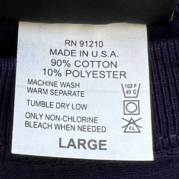 画像5: NEW CAMBER CROSS KNIT CREW NECK SWEAT　NAVY (5)