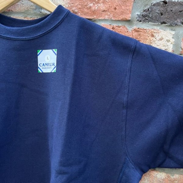 画像7: NEW CAMBER CROSS KNIT CREW NECK SWEAT　NAVY (7)