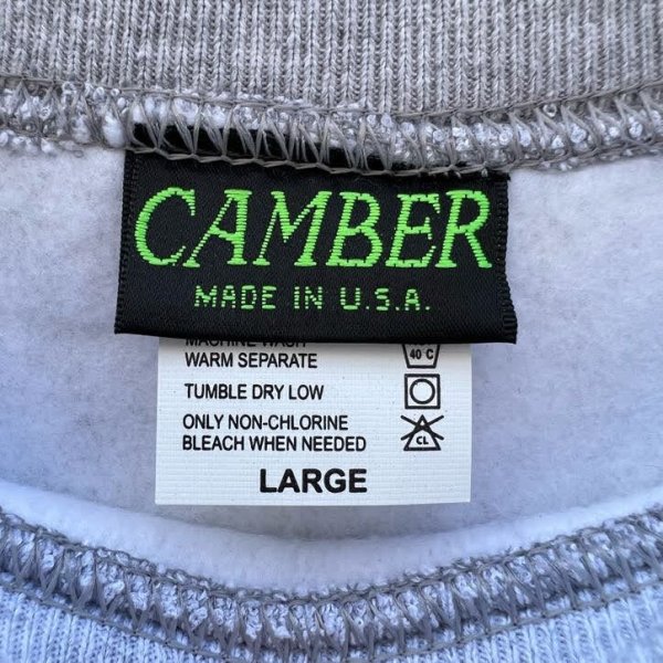 画像3: NEW CAMBER CROSS KNIT CREW NECK SWEAT　GRAY (3)