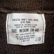 画像4: DEAD STOCK 1981's US ARMY Henry Neck Sweater　Size MEDIUM (4)