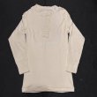 画像2: DEAD STOCK  1984's US Military Henry neck L/S Tee　Size XS (2)