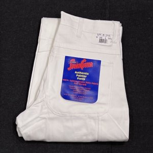 画像: DEAD STOCK 1990’s UNIVERSAL OVERALL White Painter Pants　Size W30 L30