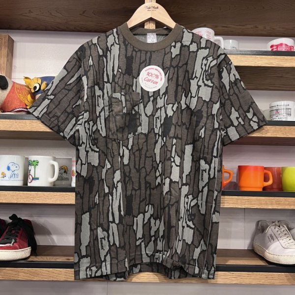 画像1: DEAD STOCK 1980's Pella TREBARK Camo Pocket Tee　Size M (1)