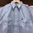 画像2: DEAD STOCK 1980’s Wrangler S/S Chambray Western Shirt　Size S (2)