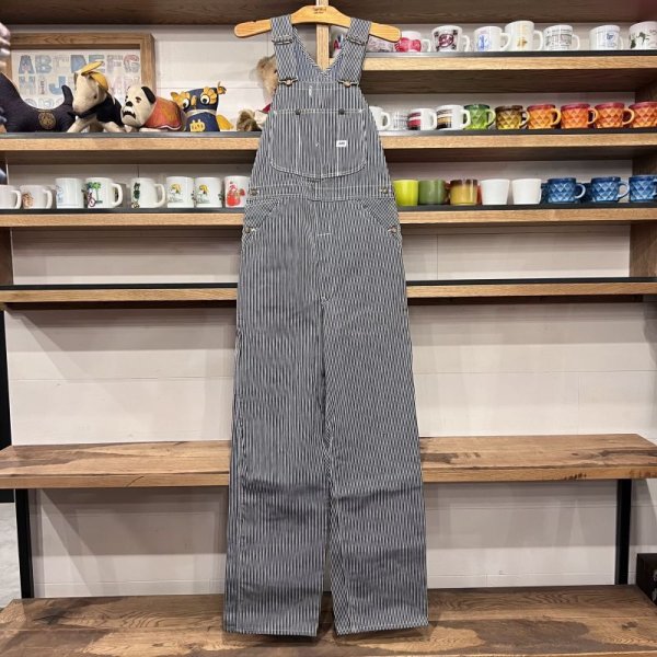 画像1: DEAD STOCK 1950’s Lee Hickory Overall　Size W34 L35 (1)