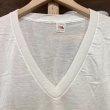 画像2: DEAD STOCK 1980's FRUIT OF THE LOOM V Neck Solid Tee #10　Size LARGE (2)