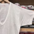 画像4: DEAD STOCK 1970's BVD V Neck Solid Tee #11　Size MEDIUM (4)