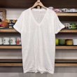 画像1: DEAD STOCK 1980's FRUIT OF THE LOOM V Neck Solid Tee #10　Size LARGE