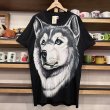 画像1: DEAD STOCK 1990’s Made At The Beach Wolf Print Tee　Size L (1)