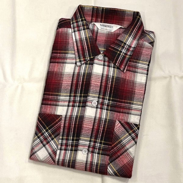 画像1: DEAD STOCK 1960's TOWNCRAFT Print Flannel Shirt　Size M (1)