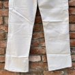 画像13: DEAD STOCK 〜80’s GENTAUR Double Knee White Painter Pants　Size W32 L33 (13)