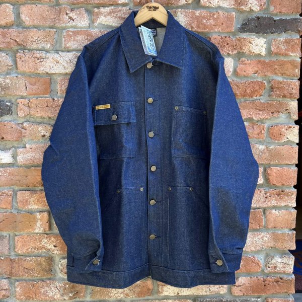 画像1: New PRISON BLUES Denim Yard Coat Rigid (1)