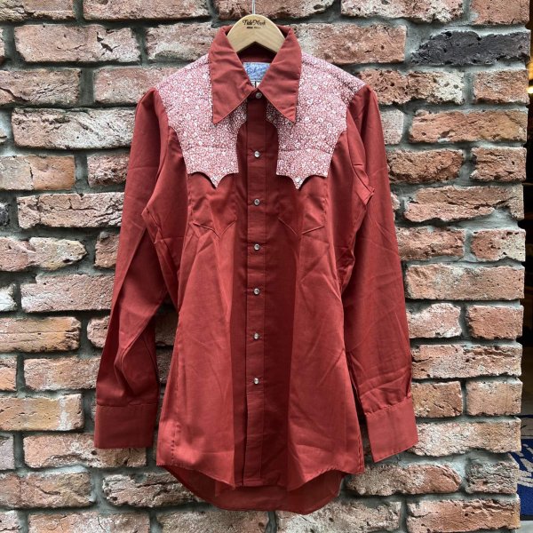 画像1: DEAD STOCK 1970's Rockmount Ranch Wear L/S Western Shirt　Size 14 1/2 (1)