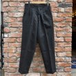 画像2: DEAD STOCK 1960’s 2-Tuck Black Cotton Pants　Size W29 L27