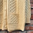 画像6: DEAD STOCK 1990's aran crafts Fisherman Cardigan　Size L