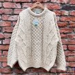 画像1: DEAD STOCK 1990's Quill’s Woolen Market Fisherman Sweater　Size M