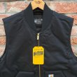 画像2: 新品 Carhartt Duck Vest Black　Size L