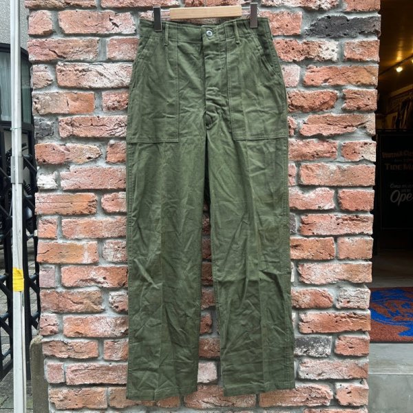 画像1: DEAD STOCK 1960's US Military OG-107 Utility Trousers　Size W30 L30.5 (表記 W30 L31) (1)