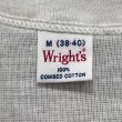画像4: DEAD STOCK 1960's Wright’s Solid Tee #20　Size M (4)