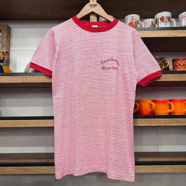 画像1: DEAD STOCK 〜70’s SPORTSWEAR Border Ringer Tee　Size M (1)