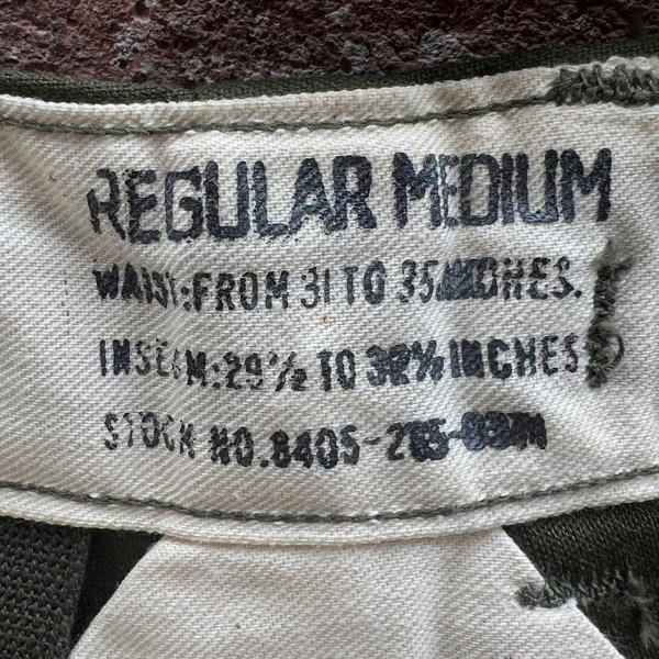 画像5: DEAD STOCK 1957's US Military M-51 Field Pants　Size MEDIUM-REGULAR (5)