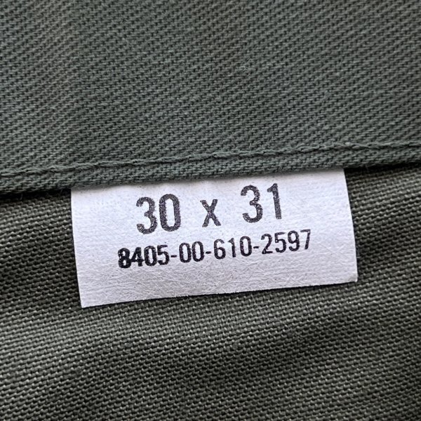 画像6: DEAD STOCK 1982's US Military OG-507 Utility Trousers　Size W29.5 L29.5 (表記W30 L31) (6)