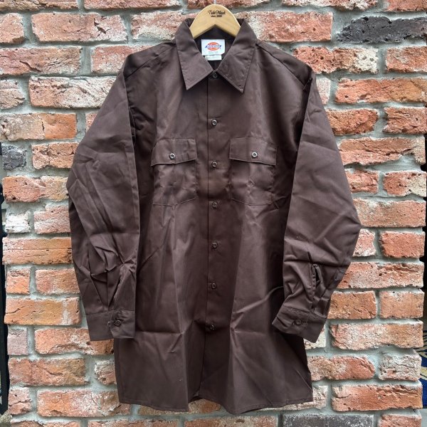画像1: DEAD STOCK 〜80's Dickies L/S Work Shirt　Size 16 1/2-33 (1)