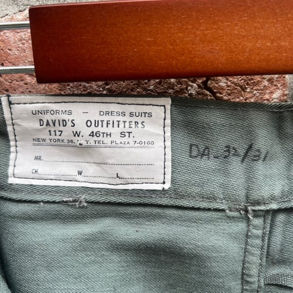 画像9: DEAD STOCK 1960's Civilian USAF SHADE 509 Utility Trousers　Size W32 L31 (9)