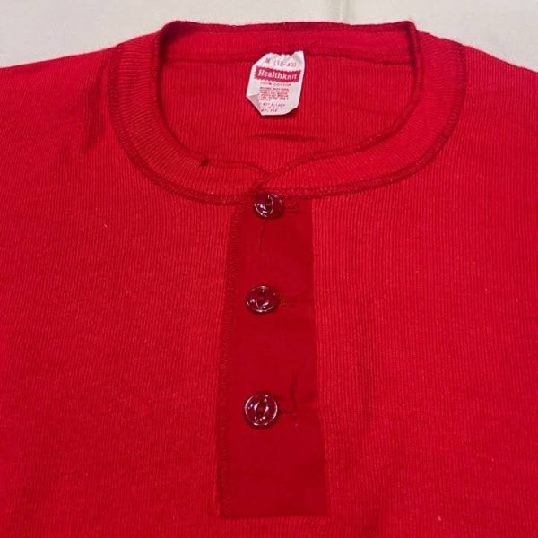 画像3: DEAD STOCK 1970's Healthknit Henry Neck Undershirt　Size M (3)