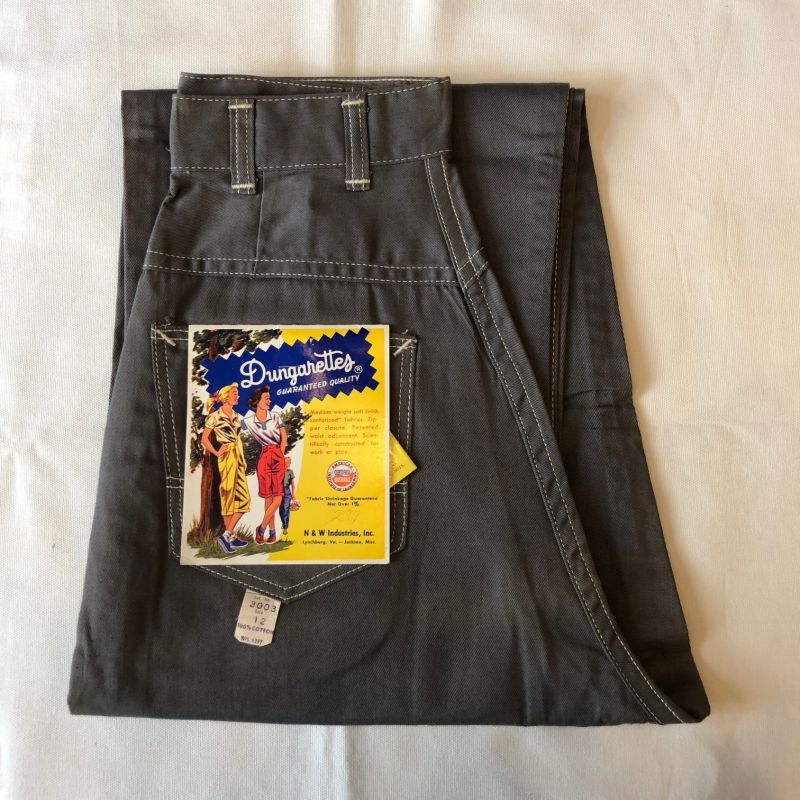 画像1: DEAD STOCK 1950's N&W Side Zip up Ranch Pants　Size LADIES 12