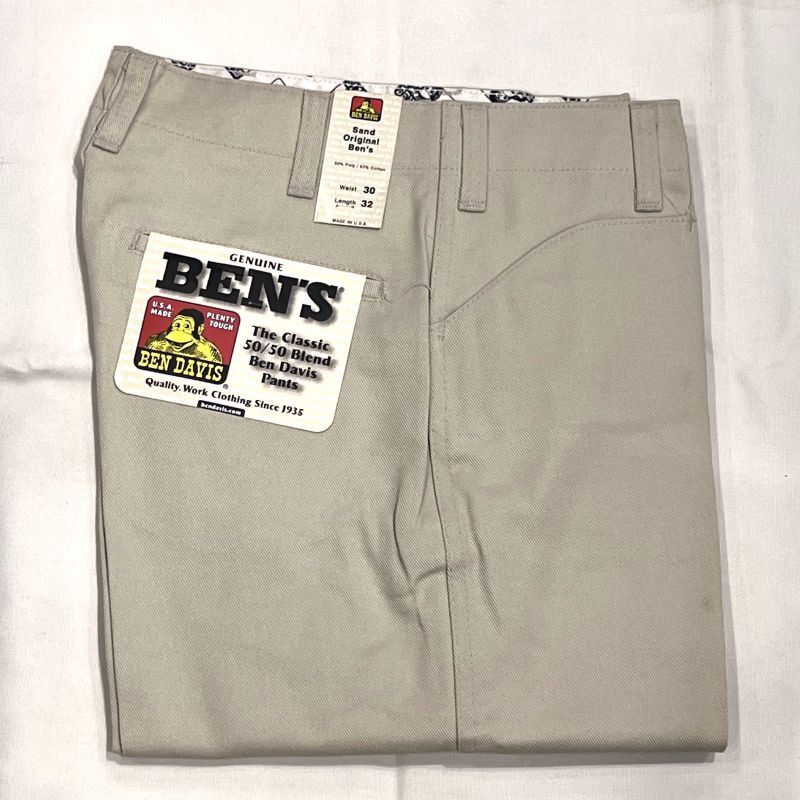 画像1: DEAD STOCK 1990's BEN DAVIS Work Pants MADE IN USA　Size W30 L32