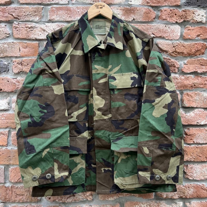 画像1: DEAD STOCK 1989's US Military Woodland Camo BDU Jacket　Size SMALL-XSHORT