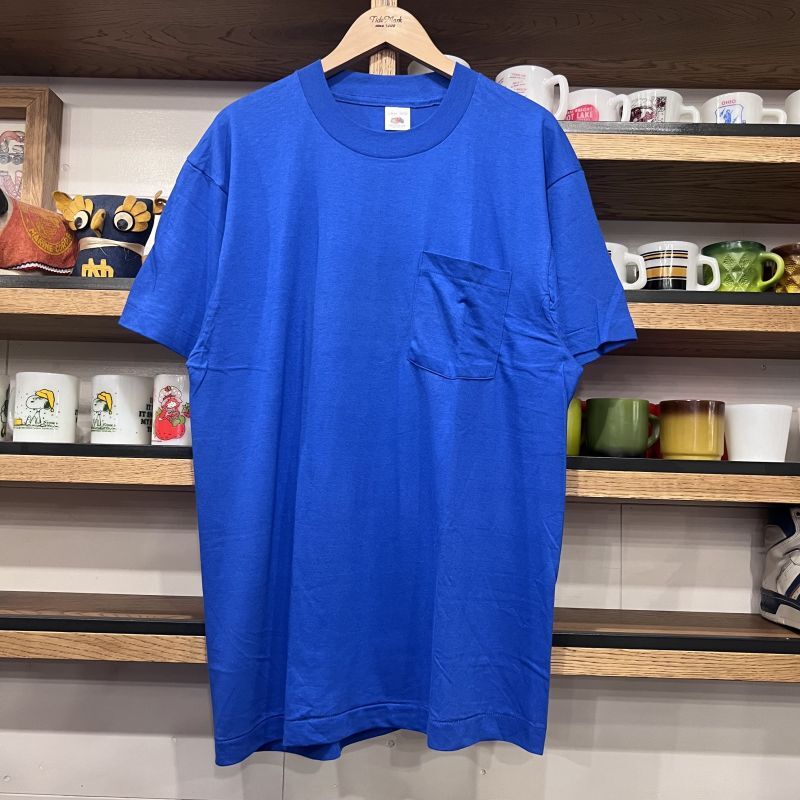 画像1: DEAD STOCK 1980's FRUIT OF THE LOOM Pocket Tee　Size L