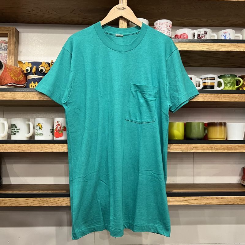 画像1: DEAD STOCK 1980's FRUIT OF THE LOOM Pocket Tee　Size L